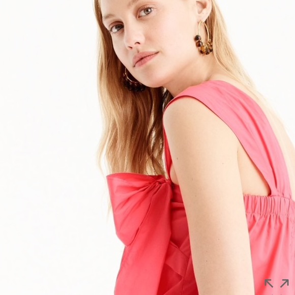 J.Crew One Shoulder Bow Top - Picture 2 of 7